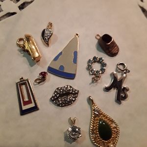 Vintage lot of necklace pendants
